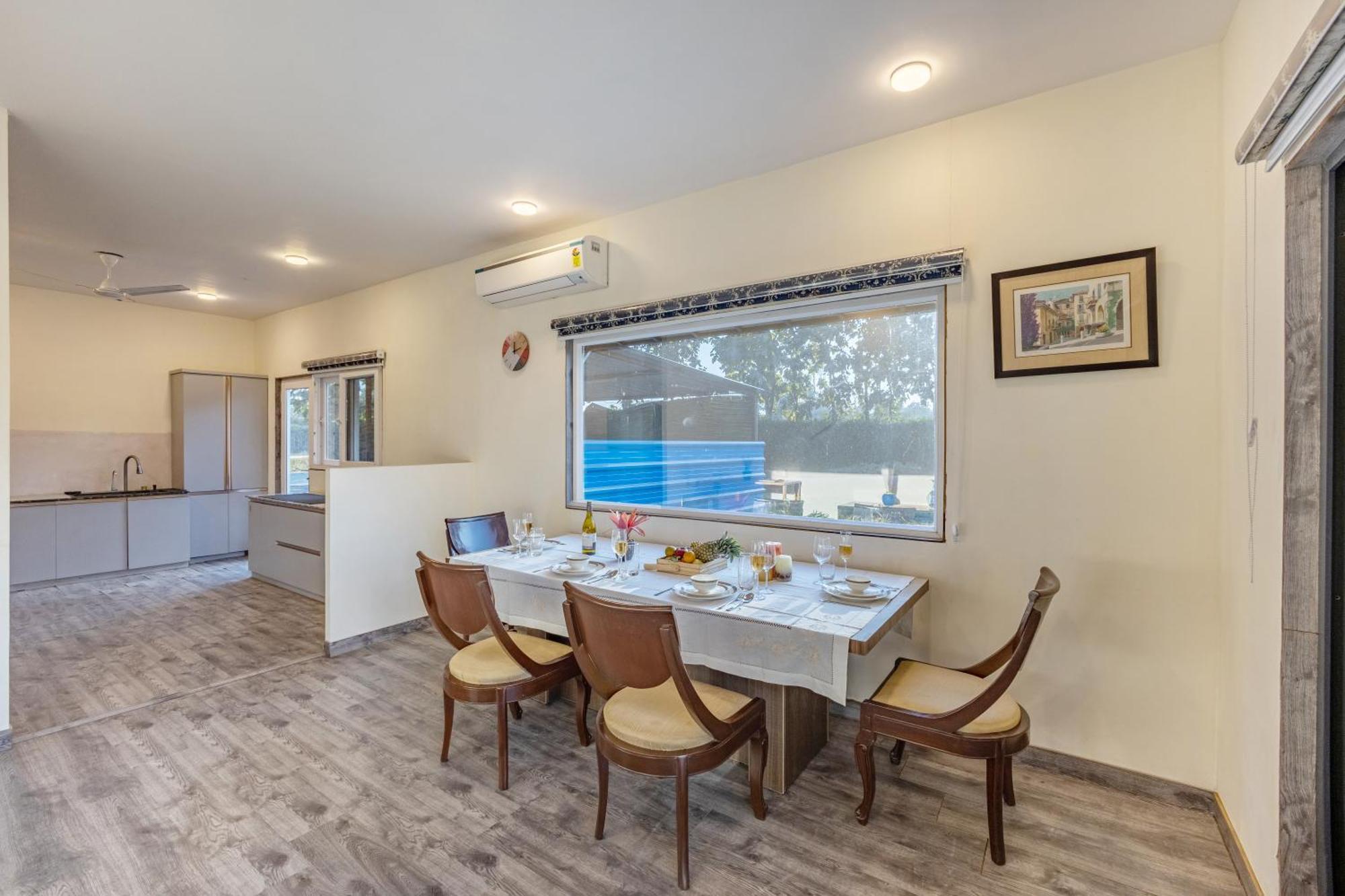 Elivaas Hidden Oasis 4Bhk With Pool, Mud House & Container House Villa Dhauj Buitenkant foto