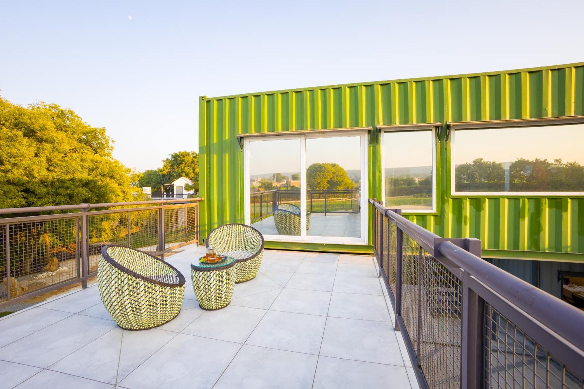Elivaas Hidden Oasis 4Bhk With Pool, Mud House & Container House Villa Dhauj Buitenkant foto