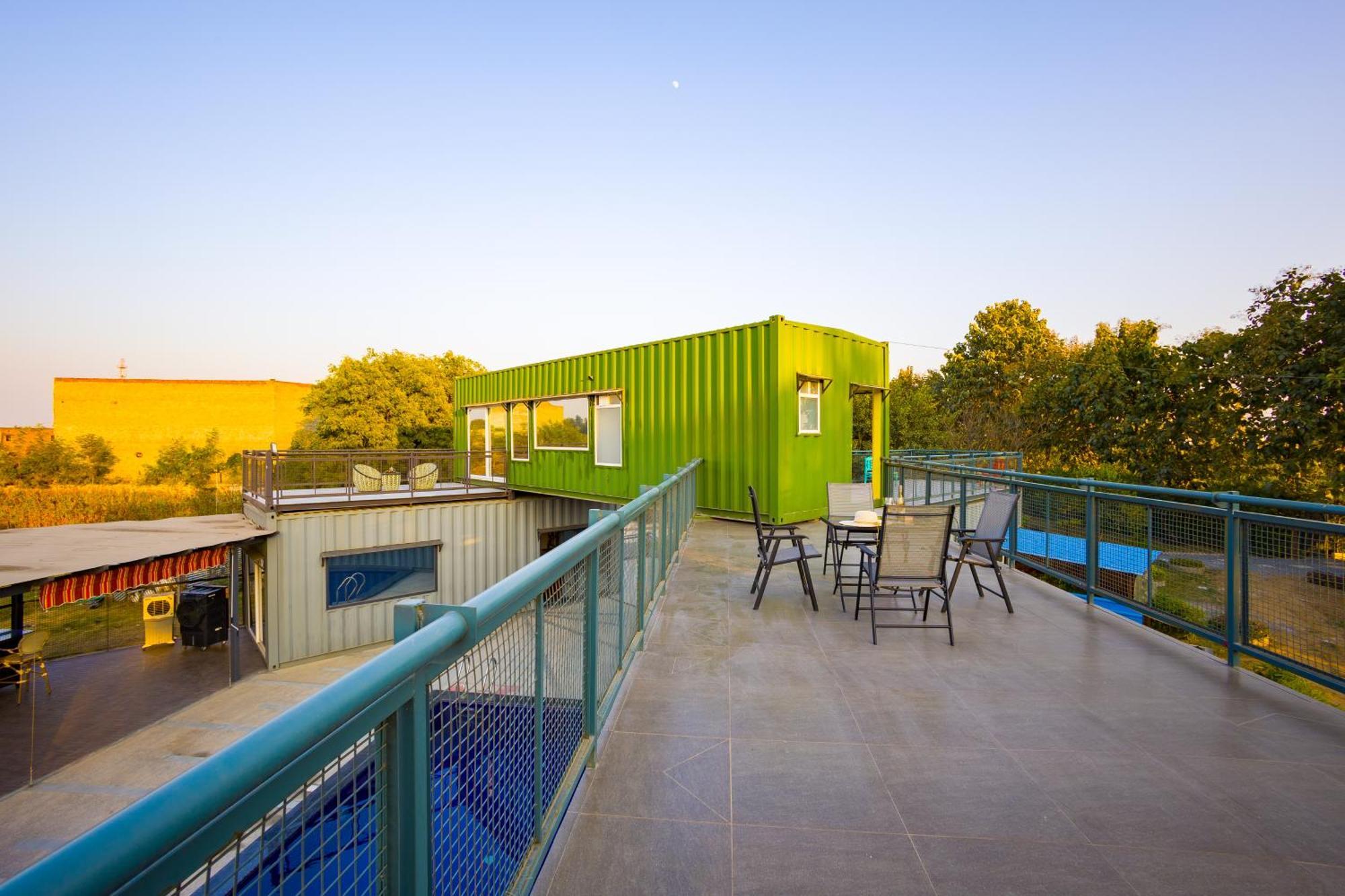 Elivaas Hidden Oasis 4Bhk With Pool, Mud House & Container House Villa Dhauj Buitenkant foto