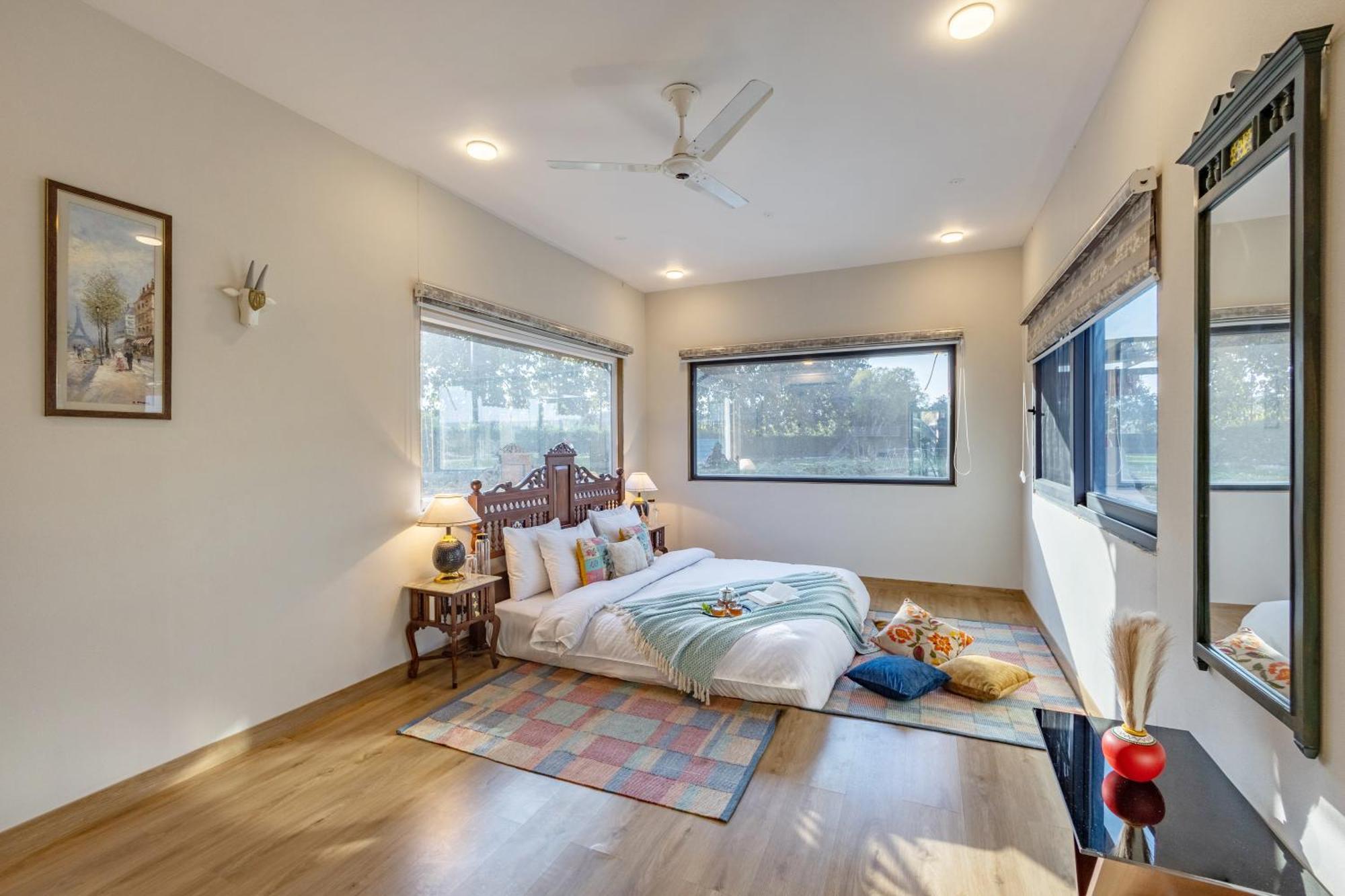 Elivaas Hidden Oasis 4Bhk With Pool, Mud House & Container House Villa Dhauj Buitenkant foto