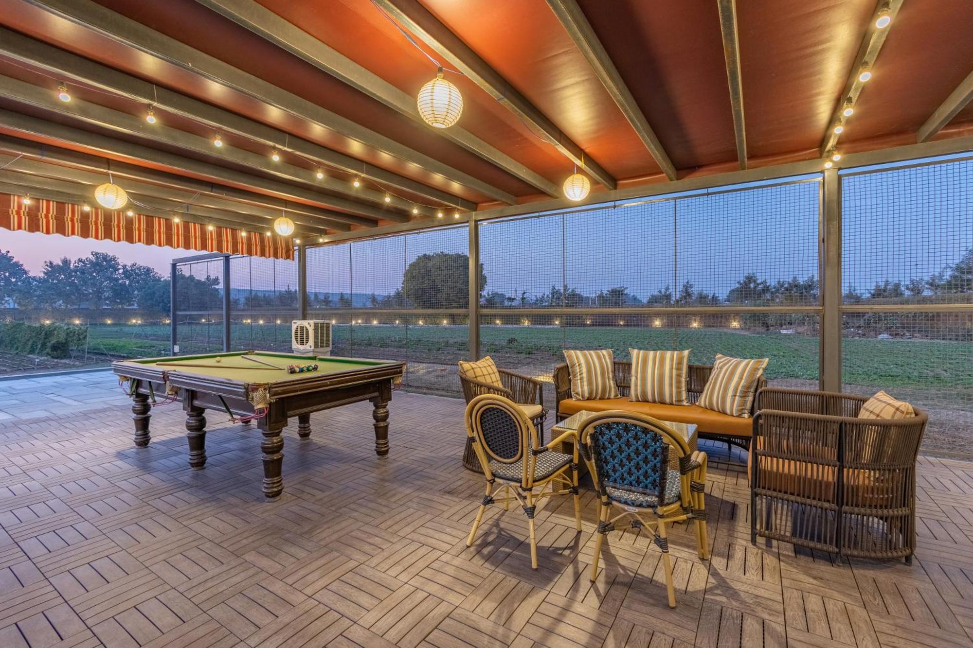 Elivaas Hidden Oasis 4Bhk With Pool, Mud House & Container House Villa Dhauj Buitenkant foto